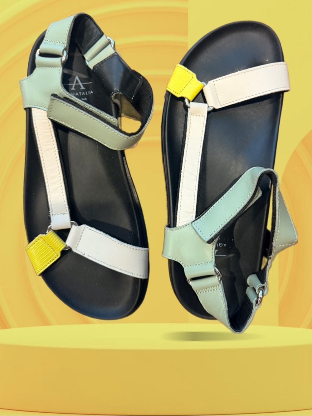 Aquatalia Italian Leather Sandal 8 1/2